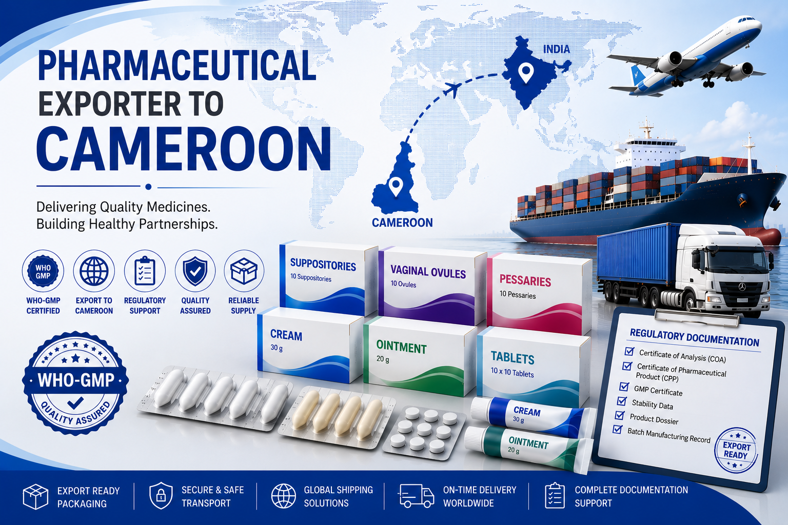Pharmaceutical Exporter to Cameroon